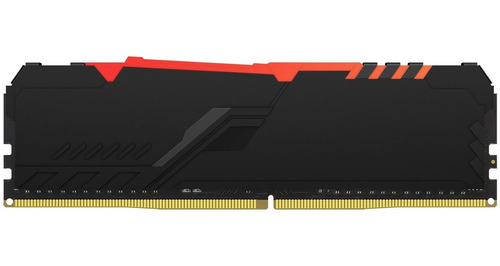 Memoria RAM Fury Beast DDR4 RGB gamer color negro 8GB 1 Kingston KF432C16BBA/8