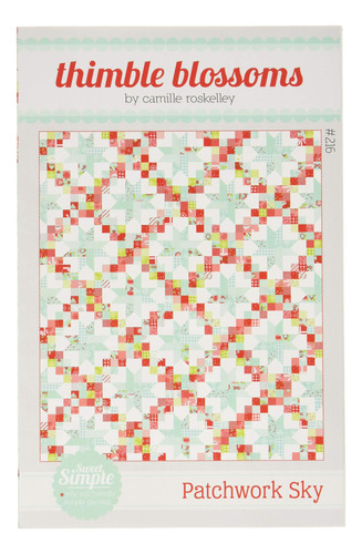 Patchwork Colcha Cielo Patron Dedal Blossoms