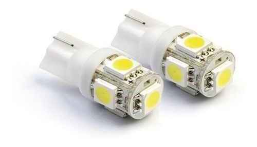 Led T10 W5w Posición Giro 6 Smd Blanco Potentes X Par