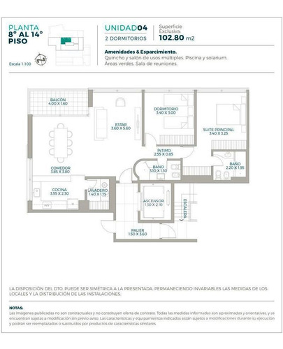 Imagen 2 de 16 de Departamento En Venta De 2 Dormitorios En Rosario