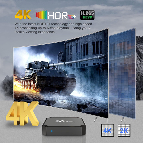 Mini Caja De Tv Android Amlogic S905w2 De Cuatro Núcleos 4k