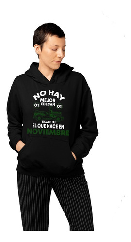 Sudadera Juveniles Con Gorro Negra De Mujer Edecan Cleen