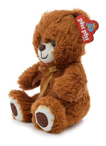 Peluche Oso 24cm Con Brillos En Patas Orejas Ar1 7975 Ellobo