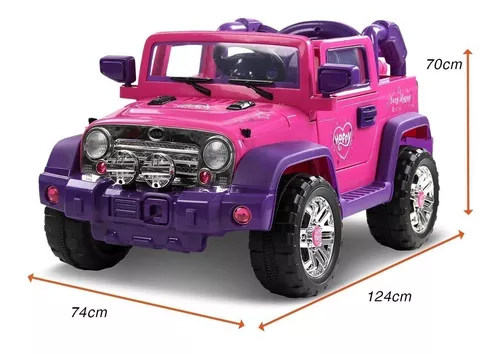 Jipe Pickup Carrinho De Controle Remoto Rosa Meninas