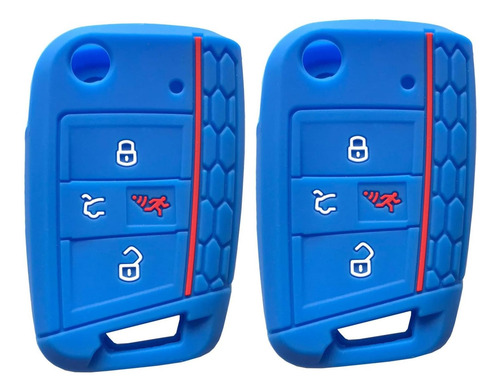 Horande Funda De Silicona Para Llave De 4 Botones, Protector