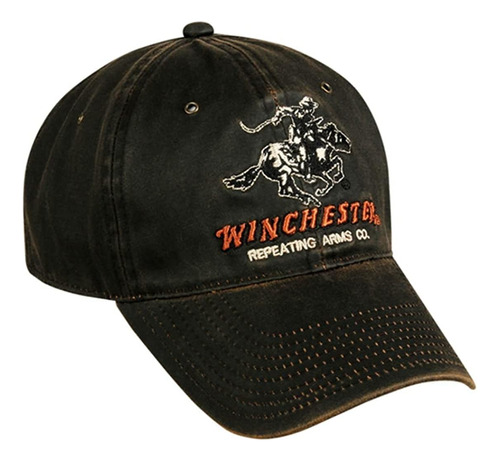 Winchester Café Oscuro Cap Algodón Resistido W / Repeating A