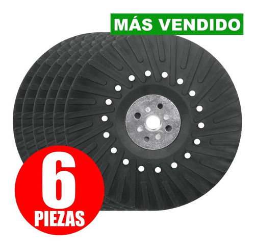 Respaldo Disco De Lija 7'' 6pzas Rosca Standard C17274