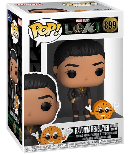 Imagen 3 de 3 de Funko Pop Marvel Loki: Ravonna Renslayer Con Miss Minutes