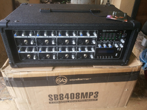 Consola Amplificada Soundbarrier 8 Canales Usb/sd 400w Nuevo
