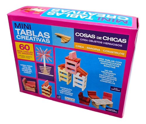 Mini Tablas Bloques Madera Creativas Crea Imagina Constreye Cantidad De Piezas 60 Versión Del Personaje Cosas De Chicas