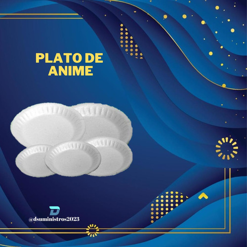 Plato De Anime De Todos Los Tamaños A Buen Precio 