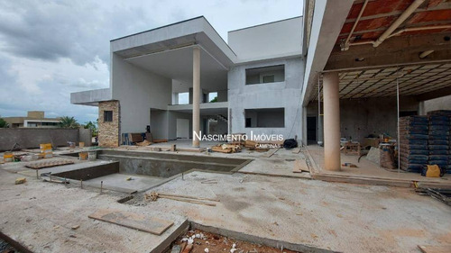 Casa Moderna Com 4 Suítes À Venda, 590 M² Por R$ 4.300.000 - Residencial Jatibela - Campinas/sp - Ca0408