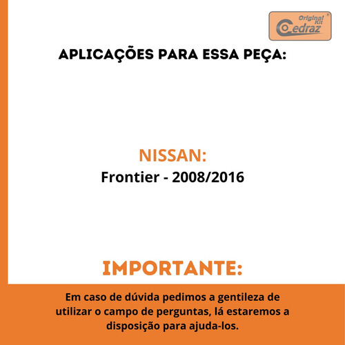 Par De Pivô Inferior - Nissan Frontier 2008 Até 2016