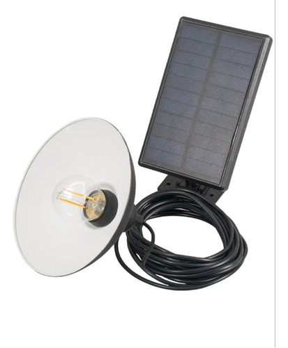 Luminario Solar Colgante Foco Roscable 2 W. 3 Niveles De Luz