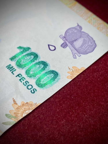 Billete 1000 Pesos Argentina Error Retinte Tinta Ovi Míralo