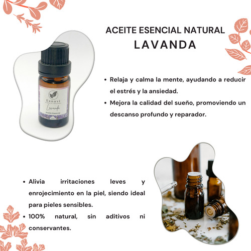 Aceite Esencial De Lavanda Natural 10ml