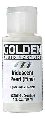 Dorado Fluido Pintura Acrilica 1 Ounceiridescent Perla Fina