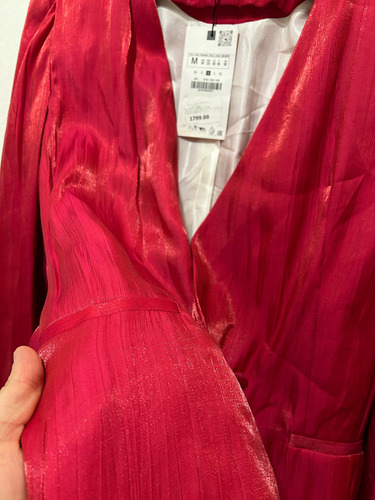 Blazer Zara M Nuevo Con Msi Rojo M