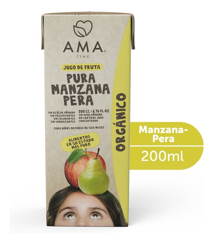 Ama Jugo Manzana Pera Organico 200cc