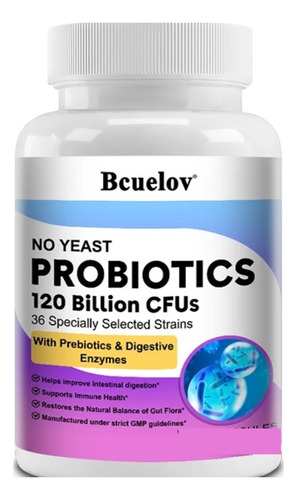 Probióticos 120 Mil Millones De Cfu,36 Cepas Con Prebióticos