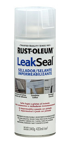 Aerosol Sellador Flex. Caucho Transparente 340g Rust Oleum