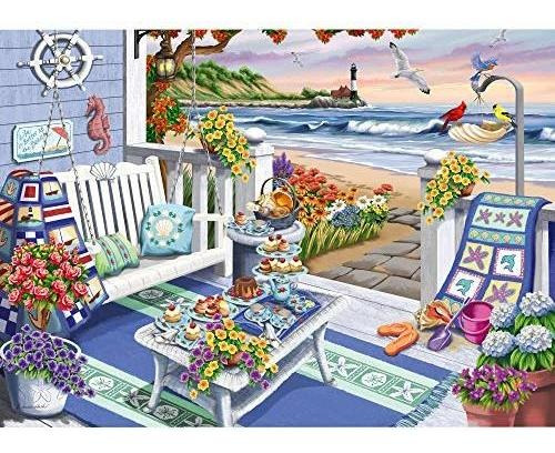 Ravensburger Cozy Series: Seaside Sunshine 300 Pieza 9f6cn