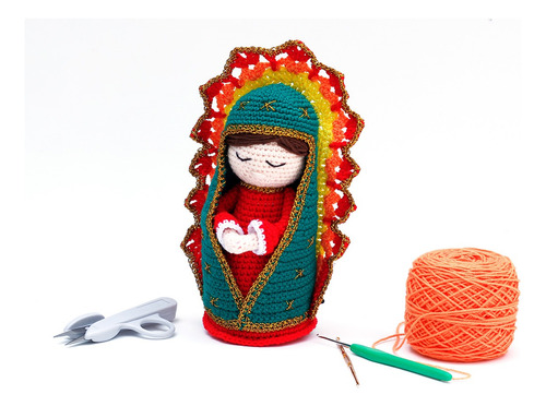 Virgen De Guadalupe Amigurumi Totalmente Hecha Amanocrochet 