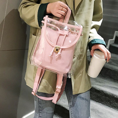 Muyier Mochila/bolsa Transparente, Bolsa De Viaje