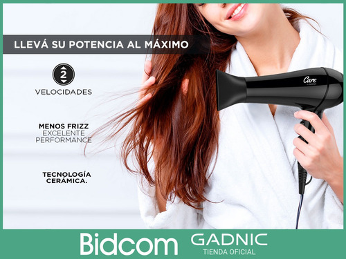 Secador De Pelo Peluqueria Profesional Gadnic Ceramic S2100