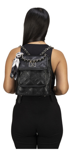 Bolsa Backpack Cloe Natfil Mediano Color Negro