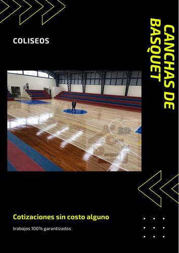 Imagen 2 de 8 de Canchas De Basquet, Coliseo, Pulido Y Lacado, Parquet, Pisos