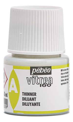 Pebeo Vitrea 160 Thinner Para Pintura De Vidrio 45ml