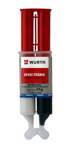 Cola Epoxi Titanium Aço Alumínio Ferro Cobre Metal - Wurth