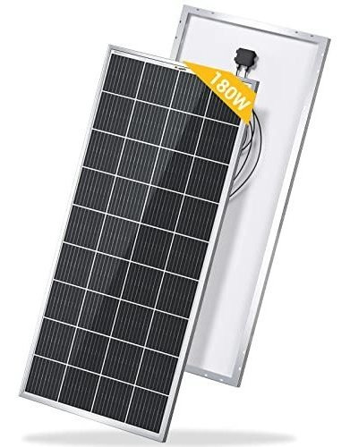 Bougerv Panel Solar Mono De Celda 9bb De 180 Vatios, Módulo 