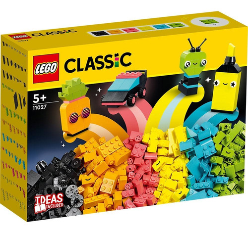 Lego Classic Diversión Creativa: Neón 11027 De 333 Piezas En Caja