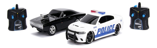 Jada Fast & Furious Chase Twin Pack- Dom's Dodge Charger R/t