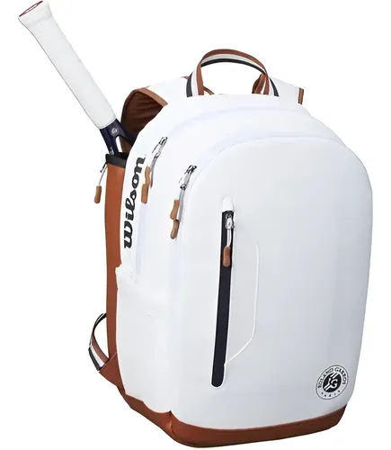 Mochila Raqueteira Wilson Roland Garros Tour Branca Cor Branco