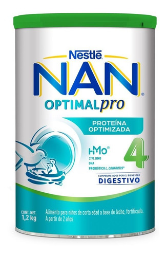Leche En Polvo Nan 4 Optimal Pro 1.2 Kg Nestle