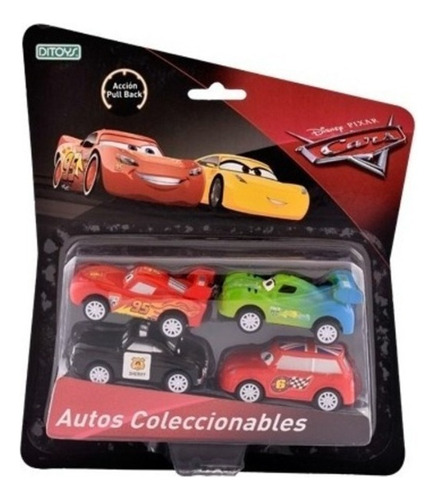 Autos Cars A Friccion Disney Personajes X4 Ditoys Art. 1941