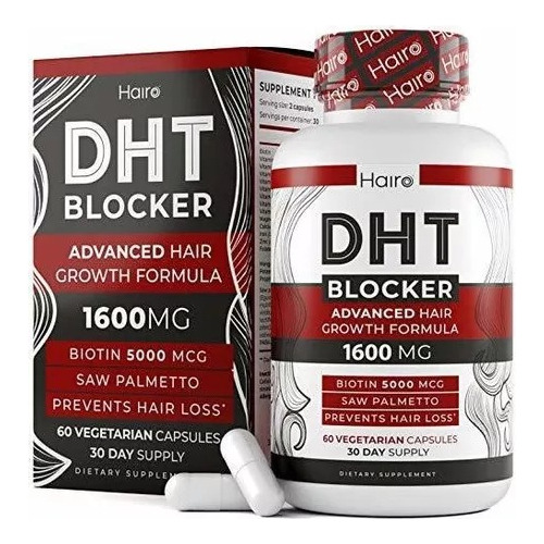 Previene Caída Dht Blocker Hair Growth Biotin  Saw Palmett