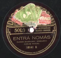 Comprar Disco Orig. Carlos Gardel Y Dúo Gardel - Razzano Entrá Nomás