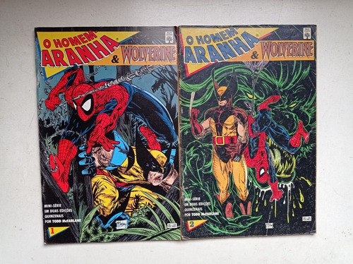 Homem Aranha E Wolverine Parte 1 E 2 - Ed. Abril - 1993