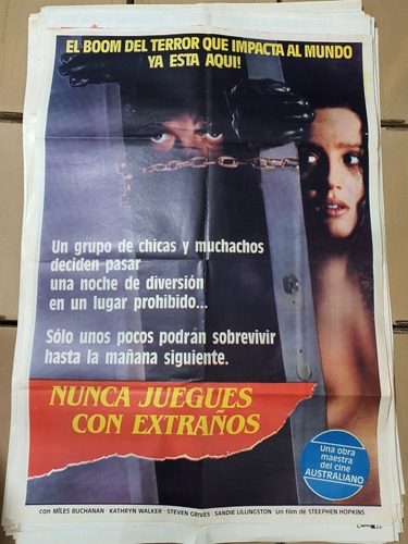 Afiche De Cine Original 1260-nunca Juegues Con Extraños-