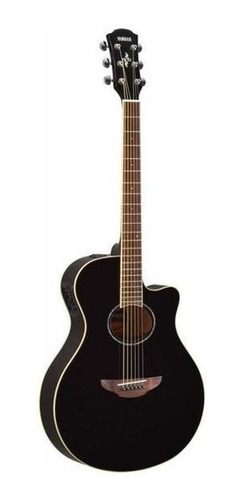Imagen 1 de 4 de Guitarra Electroacústica Yamaha APX600 para diestros black palo de rosa brillante