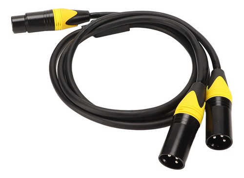 Three-core Xlr One Female To Two Male Adapter Cable