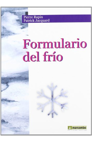 Libro Formulario Del Frío De Patric Jacquard Pierre J Rapin