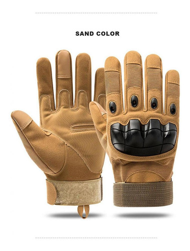 Imagen 3 de 6 de Guantes Tacticos Militar Dedo Completo Caza Tiro Bici Moto