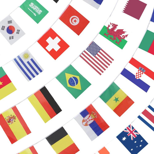 Juegos De Bandera Internacionales De 32 Países Decoración