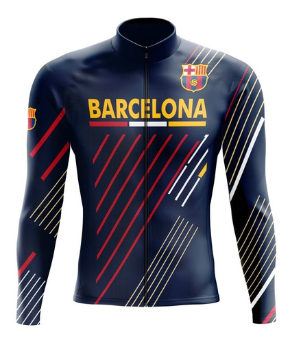 Campera Deportiva Slim Fit F.c Barcelona Cfr112