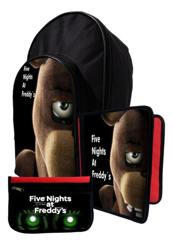 Kit Mochila+ Carpeta+ Cartu De Five Nights At Freddy´s #26